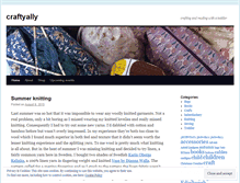 Tablet Screenshot of craftyally.wordpress.com