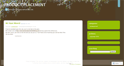 Desktop Screenshot of productplacementtheblog.wordpress.com