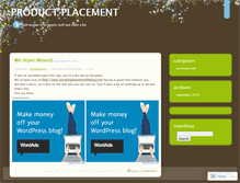 Tablet Screenshot of productplacementtheblog.wordpress.com
