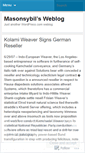 Mobile Screenshot of masonsybil.wordpress.com