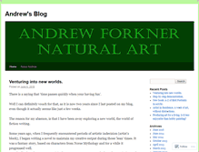 Tablet Screenshot of andrewforknernaturalart.wordpress.com