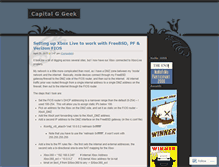 Tablet Screenshot of capitalggeek.wordpress.com