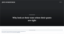 Desktop Screenshot of jockwhisperer.wordpress.com