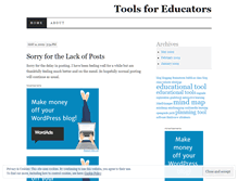 Tablet Screenshot of educationaltools.wordpress.com