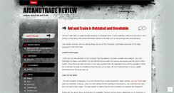 Desktop Screenshot of aidandtradereview.wordpress.com