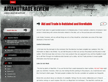 Tablet Screenshot of aidandtradereview.wordpress.com