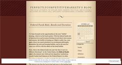 Desktop Screenshot of perfectlycompetitivemarkets.wordpress.com