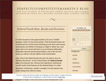 Tablet Screenshot of perfectlycompetitivemarkets.wordpress.com