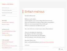 Tablet Screenshot of naturundleben.wordpress.com