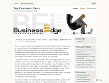 Tablet Screenshot of bizedgegroup.wordpress.com