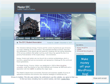 Tablet Screenshot of masterefc2010.wordpress.com