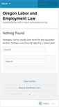 Mobile Screenshot of oregonlaborandemployment.wordpress.com