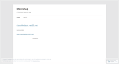 Desktop Screenshot of monishaq.wordpress.com