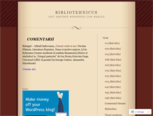 Tablet Screenshot of bibliotehnicus.wordpress.com