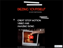 Tablet Screenshot of dezingyourself.wordpress.com