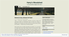 Desktop Screenshot of harryswoodshed.wordpress.com