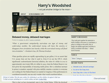 Tablet Screenshot of harryswoodshed.wordpress.com