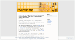 Desktop Screenshot of hcgwithmd.wordpress.com