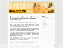 Tablet Screenshot of hcgwithmd.wordpress.com