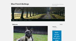 Desktop Screenshot of bluefrenchbulldog.wordpress.com