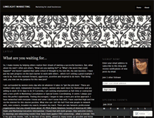 Tablet Screenshot of limelightmarketing.wordpress.com