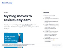 Tablet Screenshot of fzakiul.wordpress.com