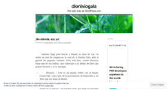 Desktop Screenshot of dionisiogala.wordpress.com