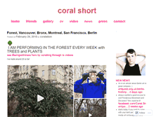 Tablet Screenshot of coralshort.wordpress.com