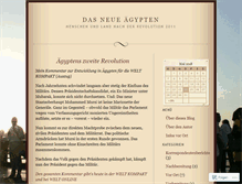 Tablet Screenshot of dasneueaegypten.wordpress.com