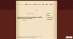 Desktop Screenshot of aethermail.wordpress.com