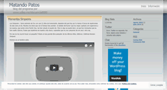 Desktop Screenshot of matandopatos.wordpress.com