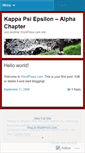 Mobile Screenshot of kpsiealpha.wordpress.com