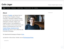 Tablet Screenshot of colinjager.wordpress.com