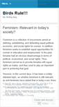 Mobile Screenshot of birdsrule.wordpress.com