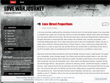 Tablet Screenshot of lovewarjourney.wordpress.com