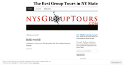 Desktop Screenshot of nysgrouptours.wordpress.com