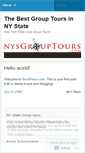 Mobile Screenshot of nysgrouptours.wordpress.com