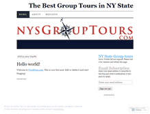 Tablet Screenshot of nysgrouptours.wordpress.com