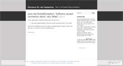 Desktop Screenshot of netheadaches.wordpress.com