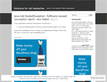 Tablet Screenshot of netheadaches.wordpress.com