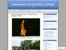 Tablet Screenshot of cemeteries.wordpress.com