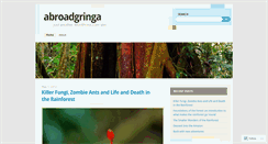 Desktop Screenshot of abroadgringa.wordpress.com