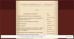 Desktop Screenshot of advocateananth.wordpress.com