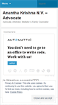 Mobile Screenshot of advocateananth.wordpress.com