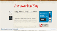 Desktop Screenshot of jacqsworld.wordpress.com