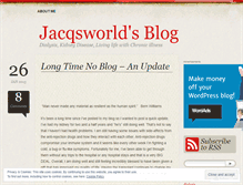 Tablet Screenshot of jacqsworld.wordpress.com