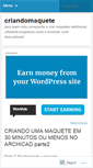 Mobile Screenshot of criandomaquete.wordpress.com