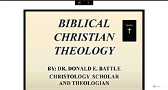 Desktop Screenshot of christologyandtheology.wordpress.com