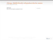 Tablet Screenshot of jmango.wordpress.com