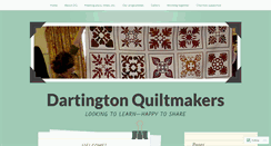 Desktop Screenshot of dartingtonquiltmakers.wordpress.com